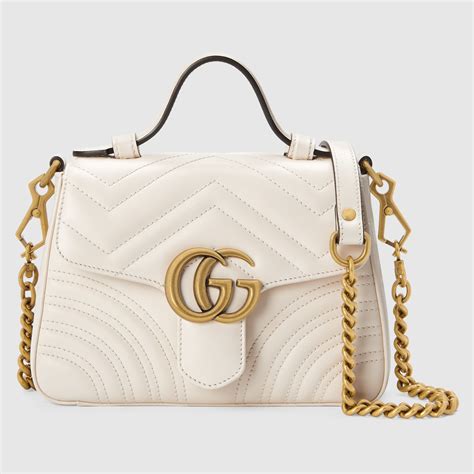 borsa di pelle bianca gucci|borse donna Gucci.